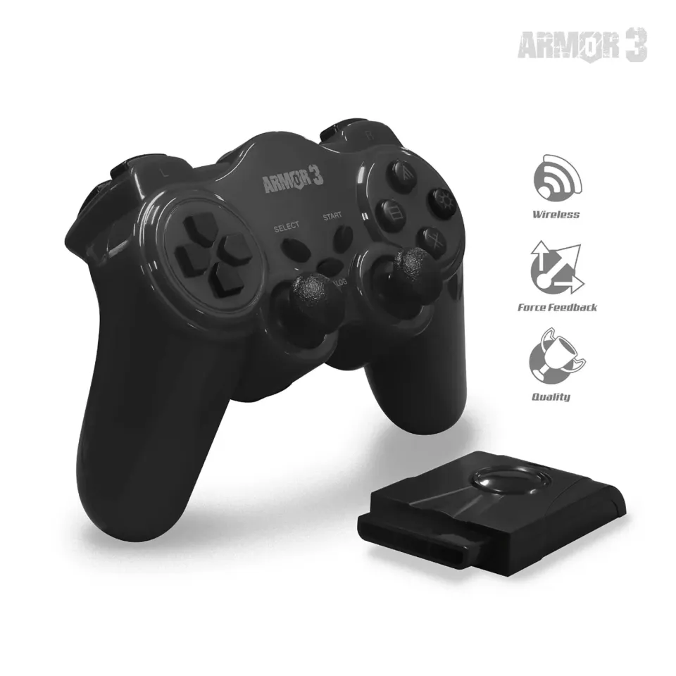 Hyperkin NuRange Wireless Game Controller PS2 draadloos zwart