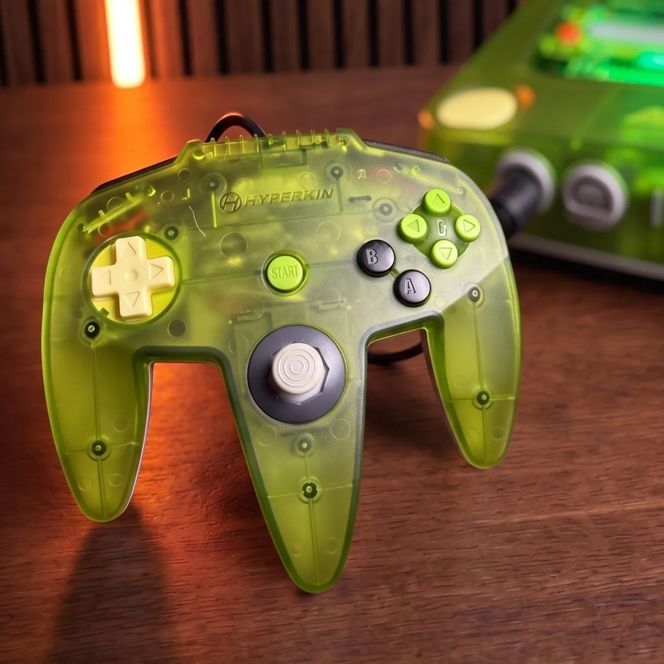 Hyperkin Captain M64 Captain+ Premium Special Edition controller emerald