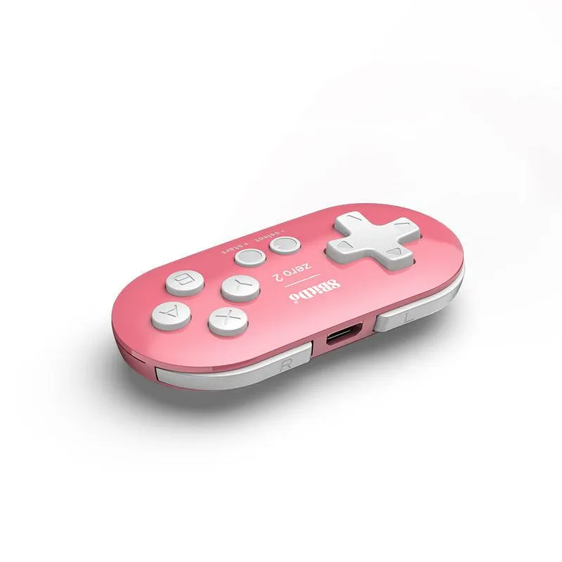8BitDo Zero 2 mini controller geel bluetooth 2D-games