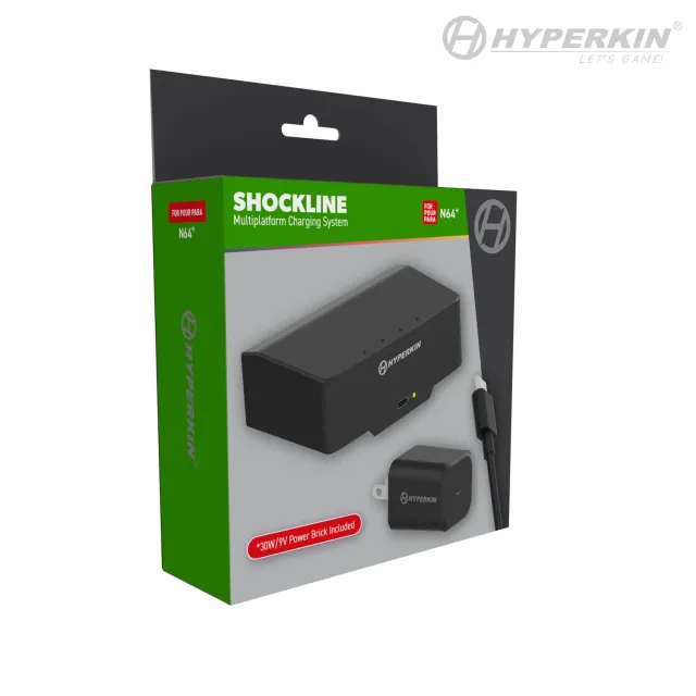 Hyperkin ShockLine N64 USB-C Voeding 30W 9V
