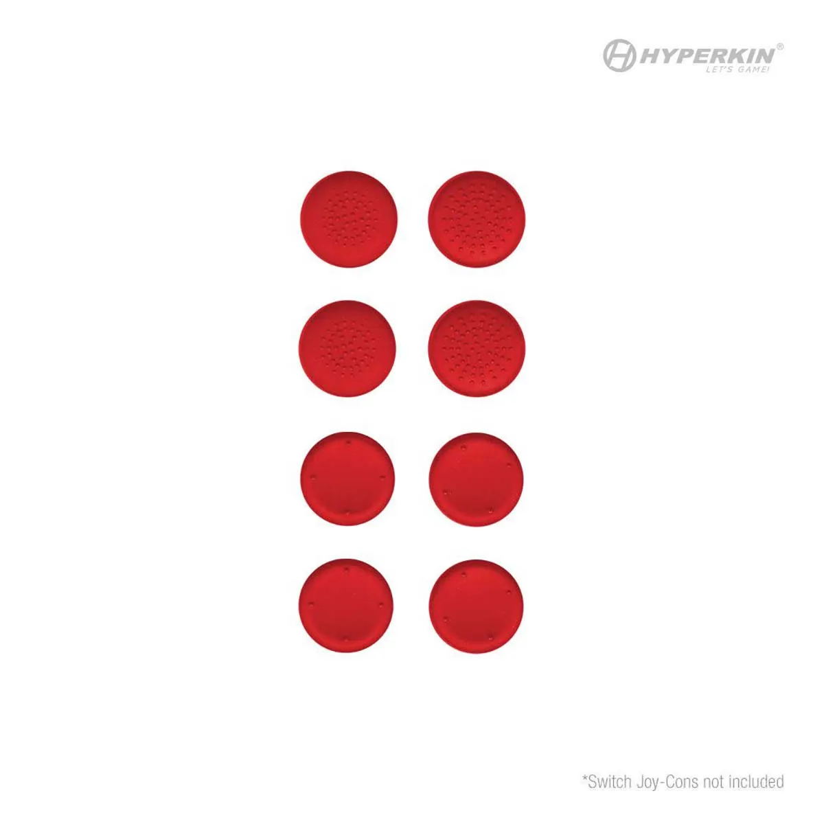 Hyperkin Silicone Thumb Grips Joy-Con rood 8 stuks grip