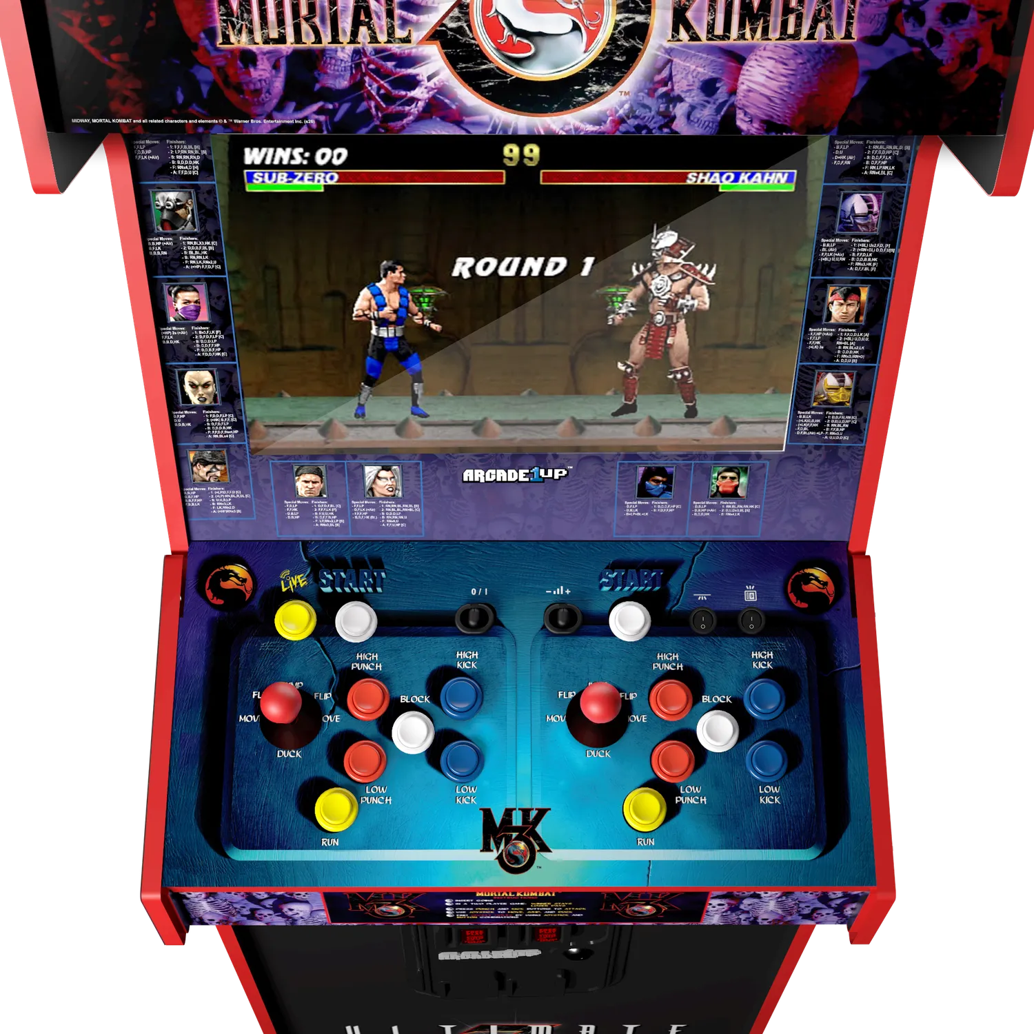 Arcade1Up Ultimate Mortal Kombat 3 Supreme arcadekast 19 inch