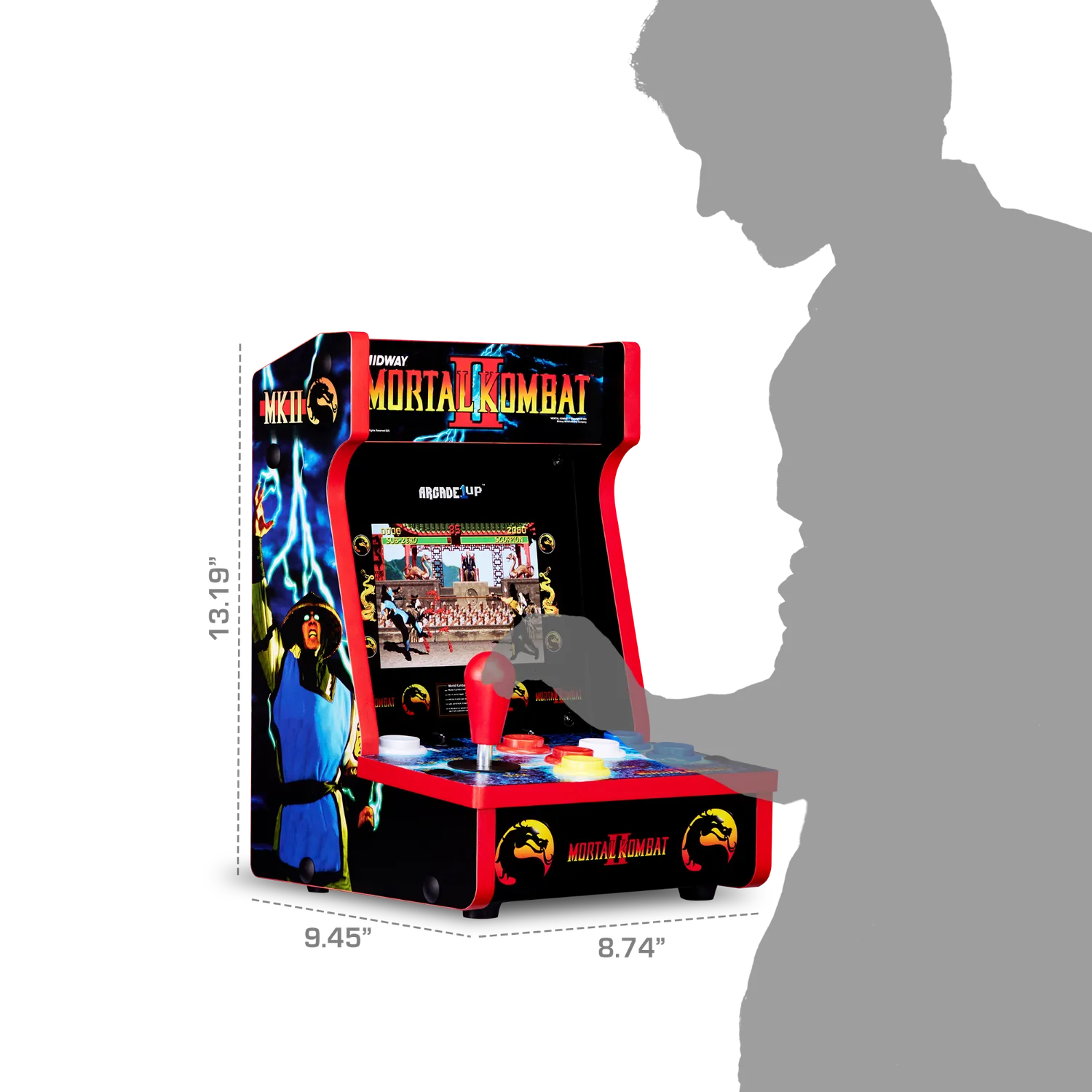 Arcade1Up Mortal Kombat II Countercade arcadekast 7 inch 3 games