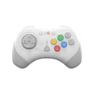 Hyperkin D6 draadloze controller wit Dreamcast 6-knops vecht
