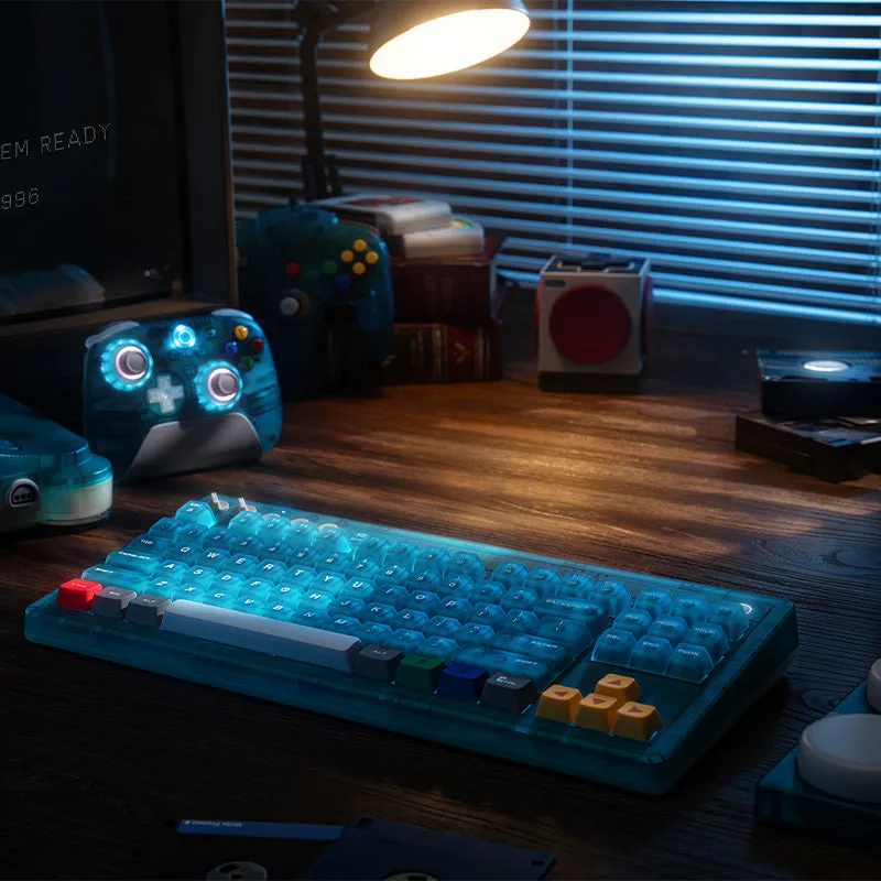 8BitDo Retro 87 Toetsenbord Clear Blue mechanisch
