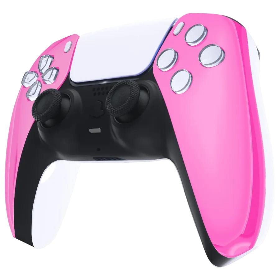 Clever Chrome Pink PS5-controller roze chroom draadloos