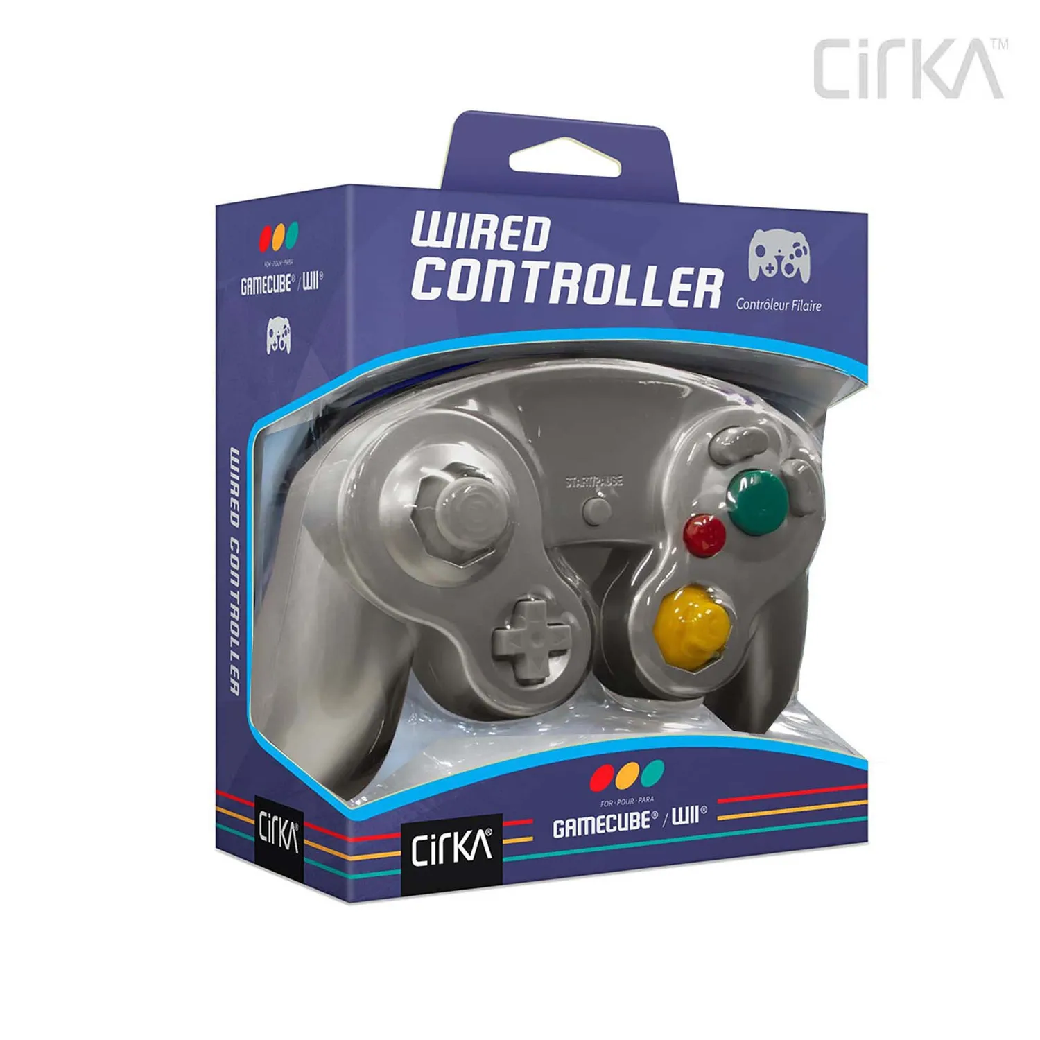 Hyperkin CirKa GameCube bedrade controller zilver