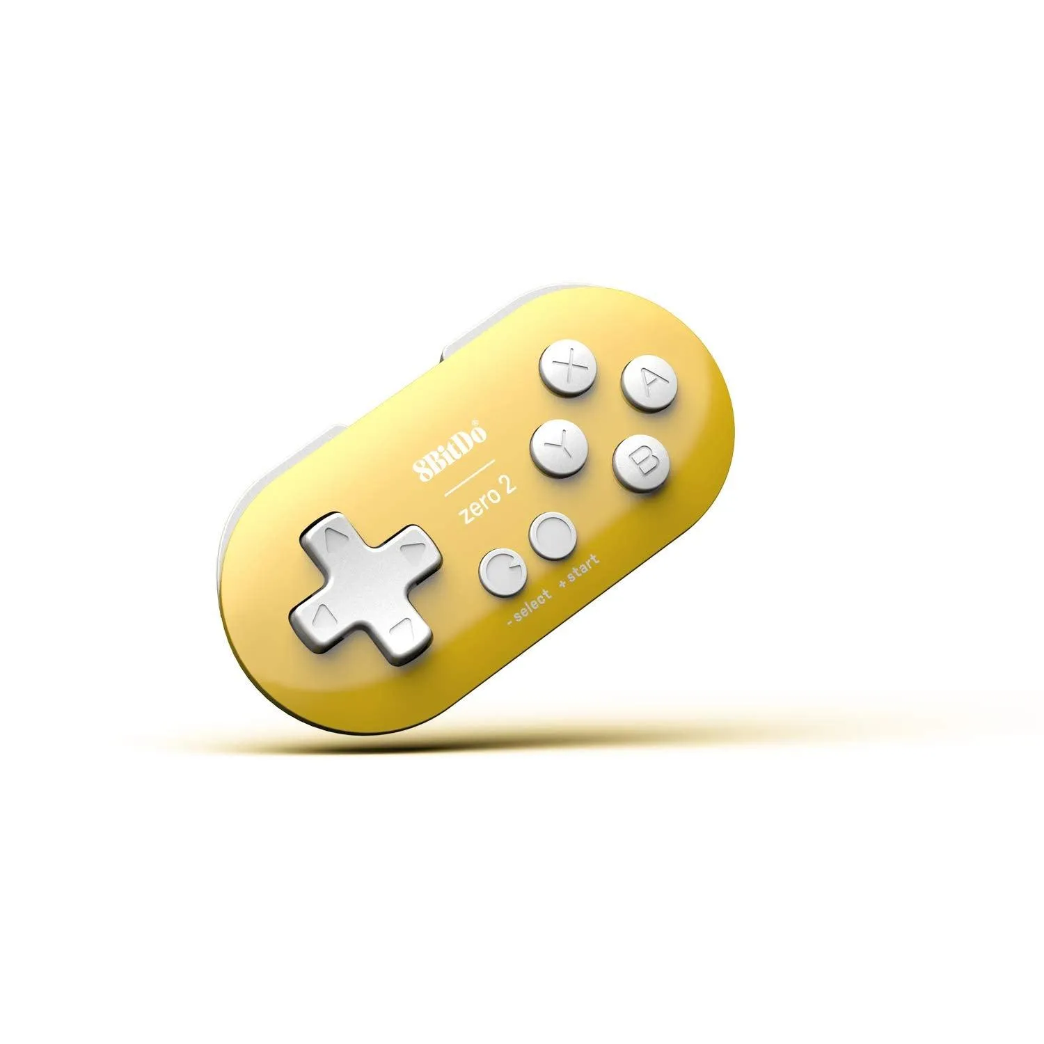 8BitDo Zero 2 mini controller geel bluetooth 2D-games