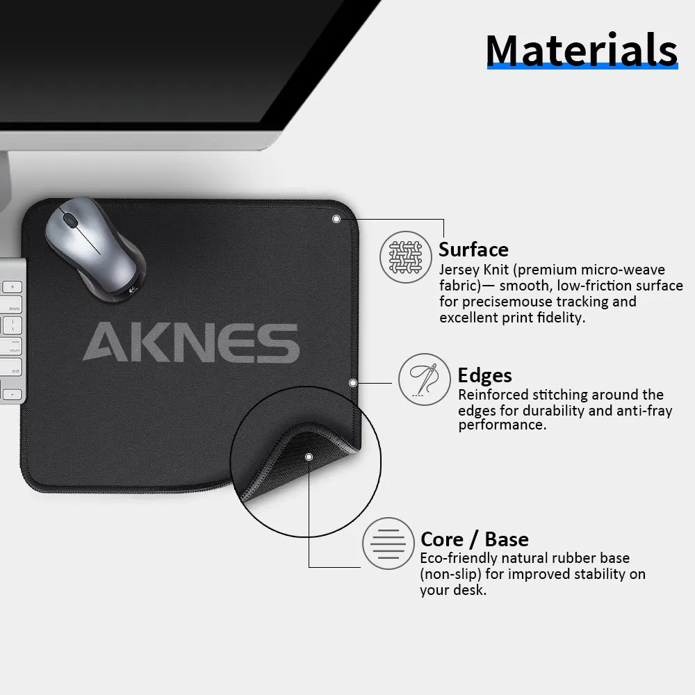 AKNES muismat deskmat bedrukbaar rubber antislip