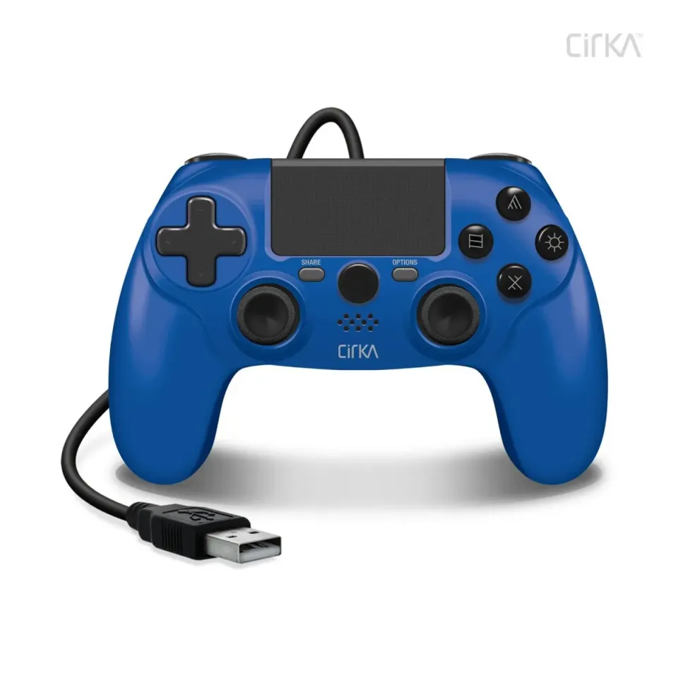 Hyperkin Armor3 bedrade controller blauw PS4 trilling
