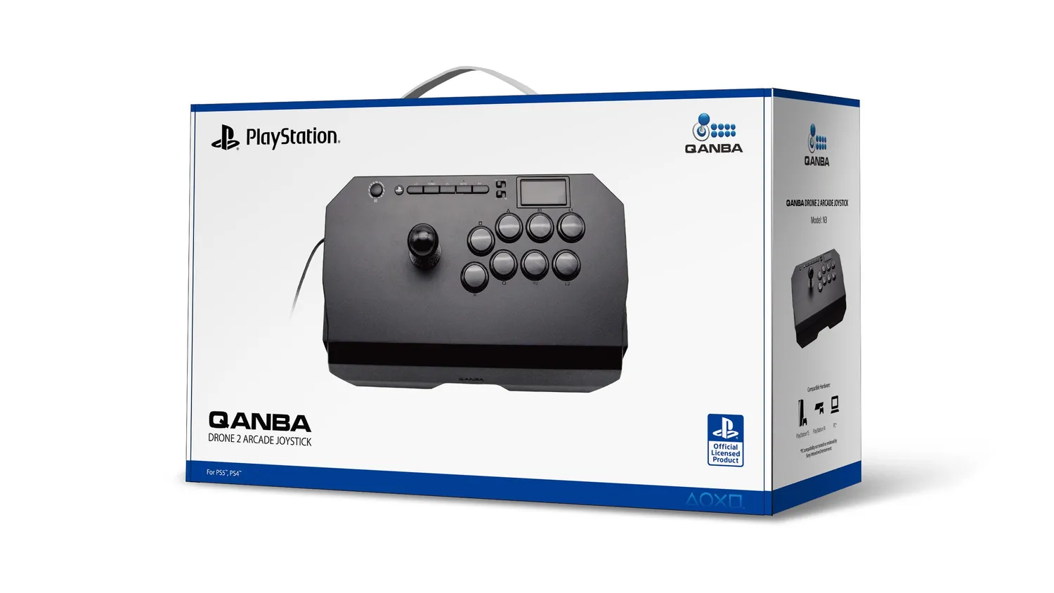 Qanba Drone 2 fightstick PS5 PS4 PC officieel gelicenseerd