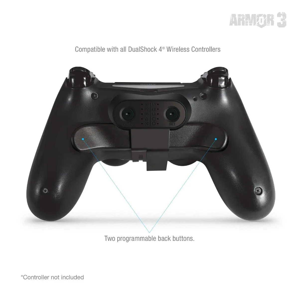 Hyperkin PS4 controller back button attachment zwart