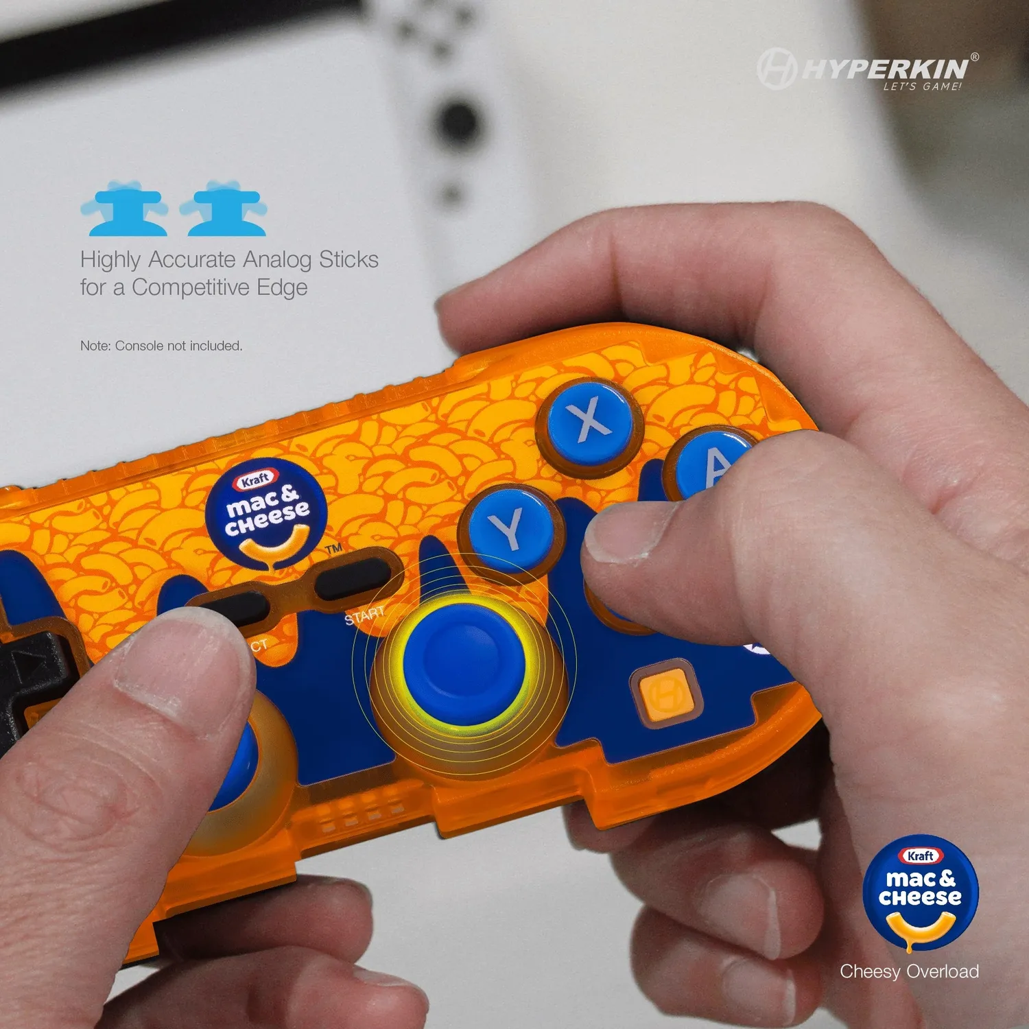 Hyperkin Pixel Art Cheesy Overload controller bluetooth oranje