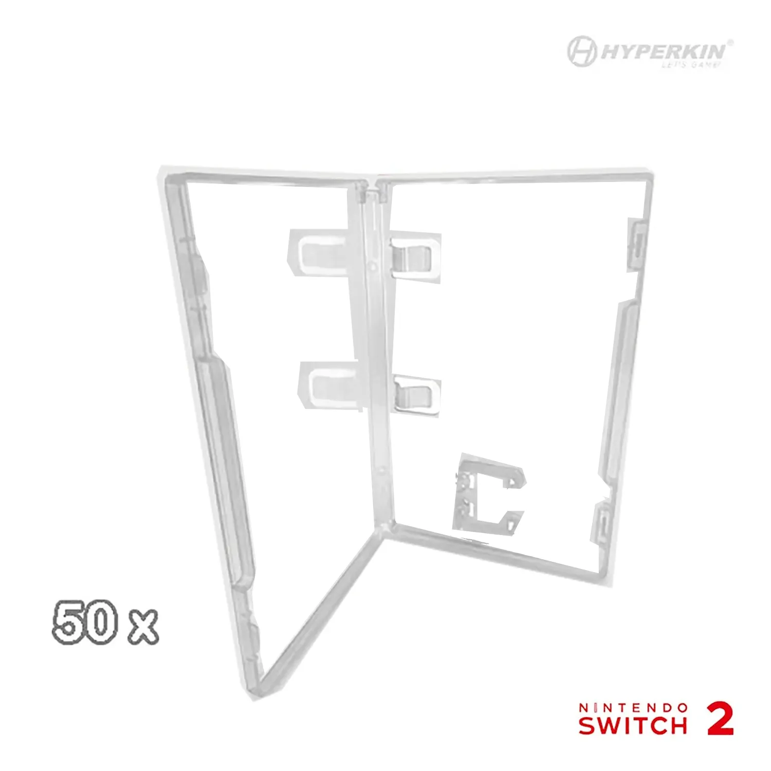 Hyperkin 50x Game Case cartridge hoesjes transparant 50 stuks