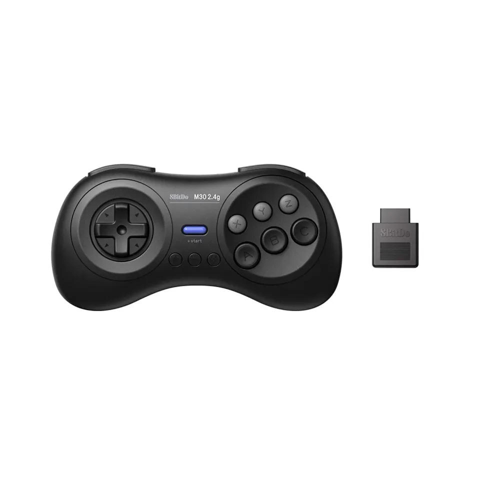 8BitDo M30 2.4G controller Sega Genesis Mega Drive zwart