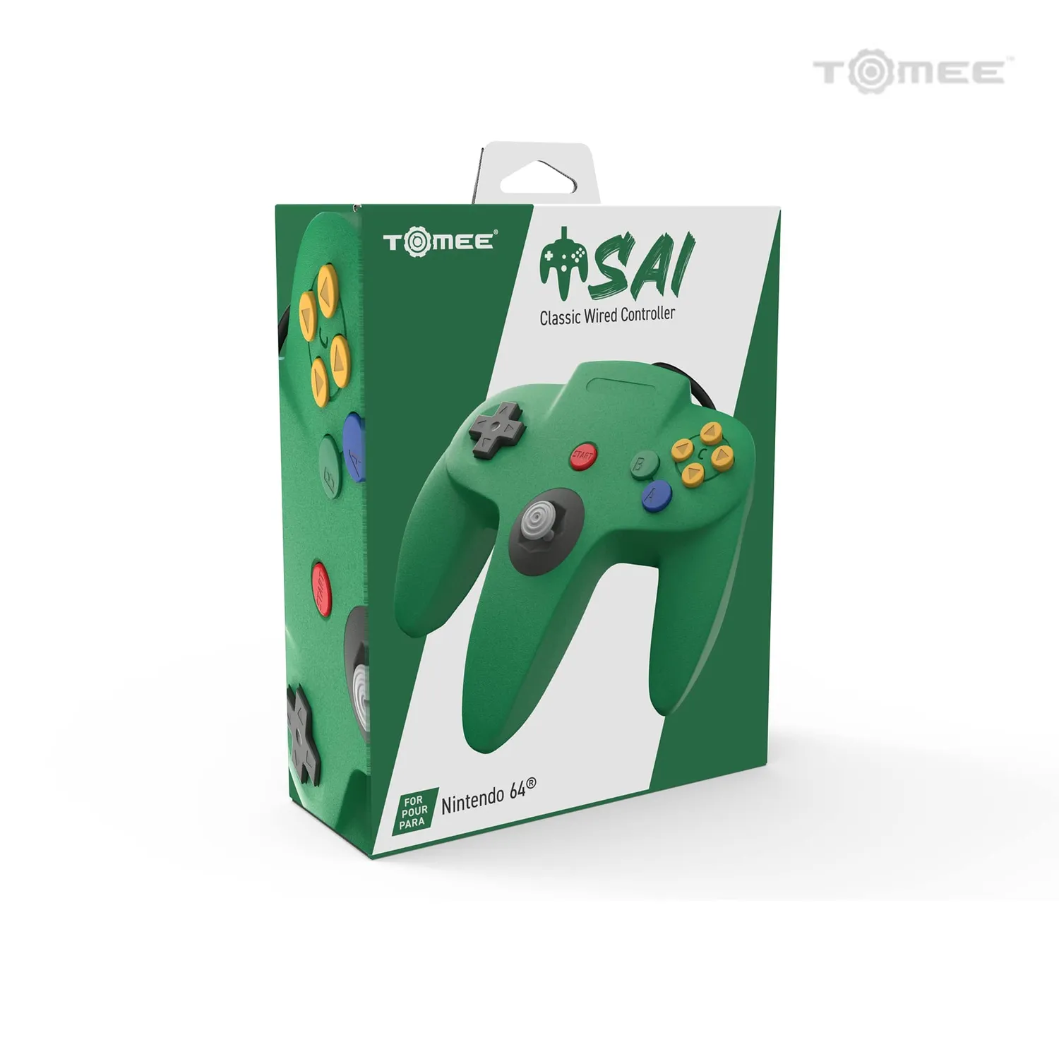 Hyperkin N64 bedrade controller groen voor Nintendo 64