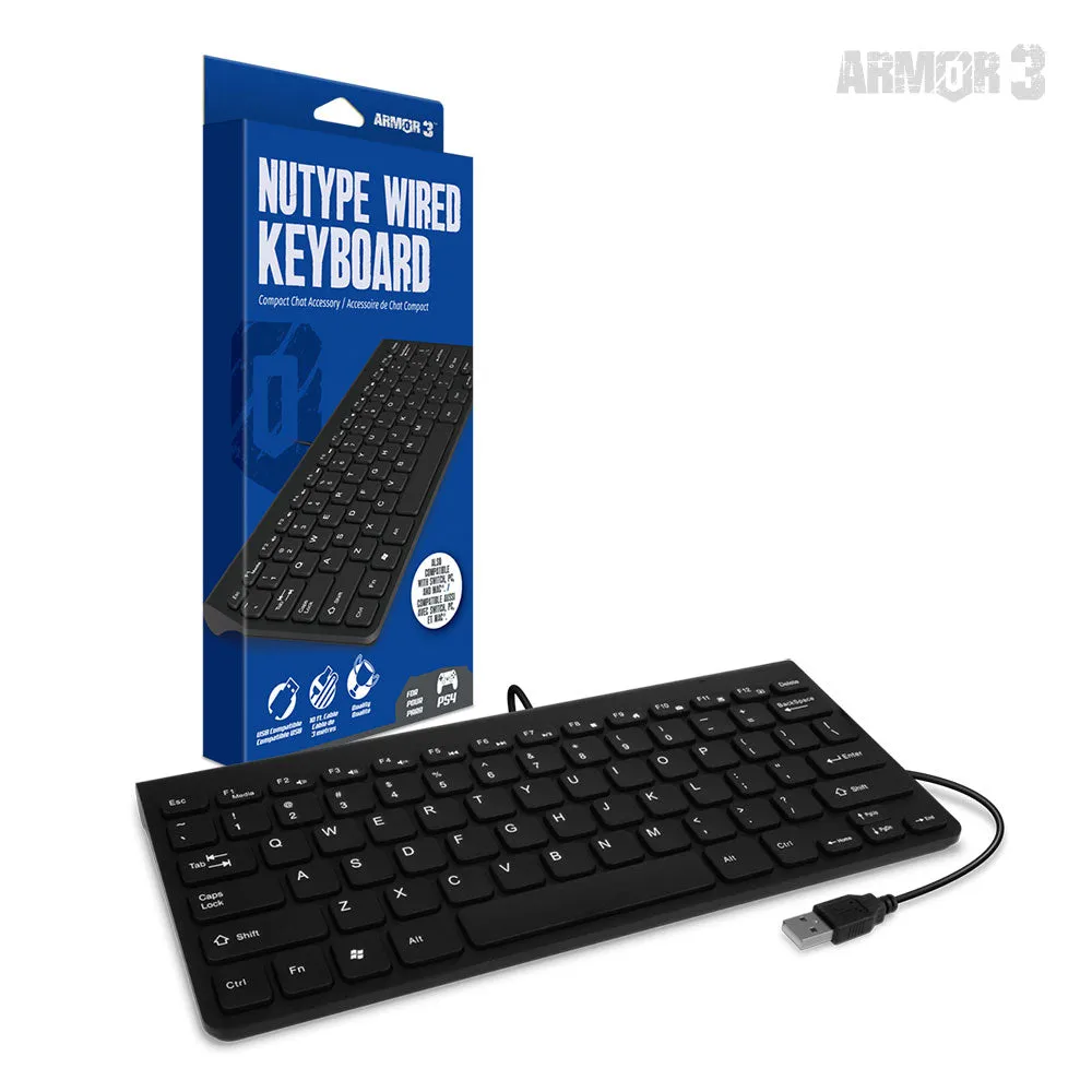Armor3 NuType bedraad toetsenbord PS4 Switch PC compact