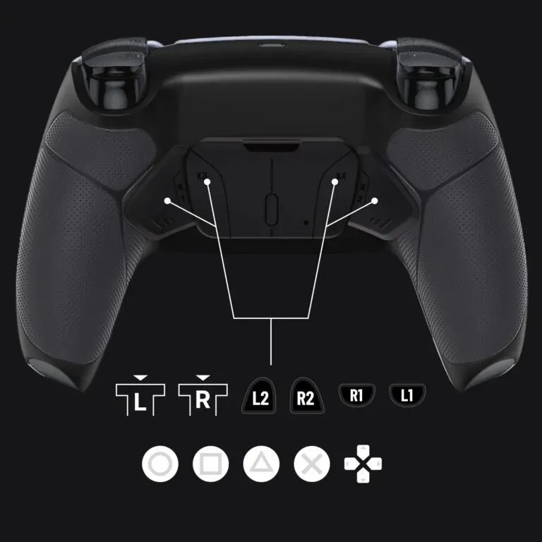 Clever Gaming Esports Four Button controller zwart 4 knoppen