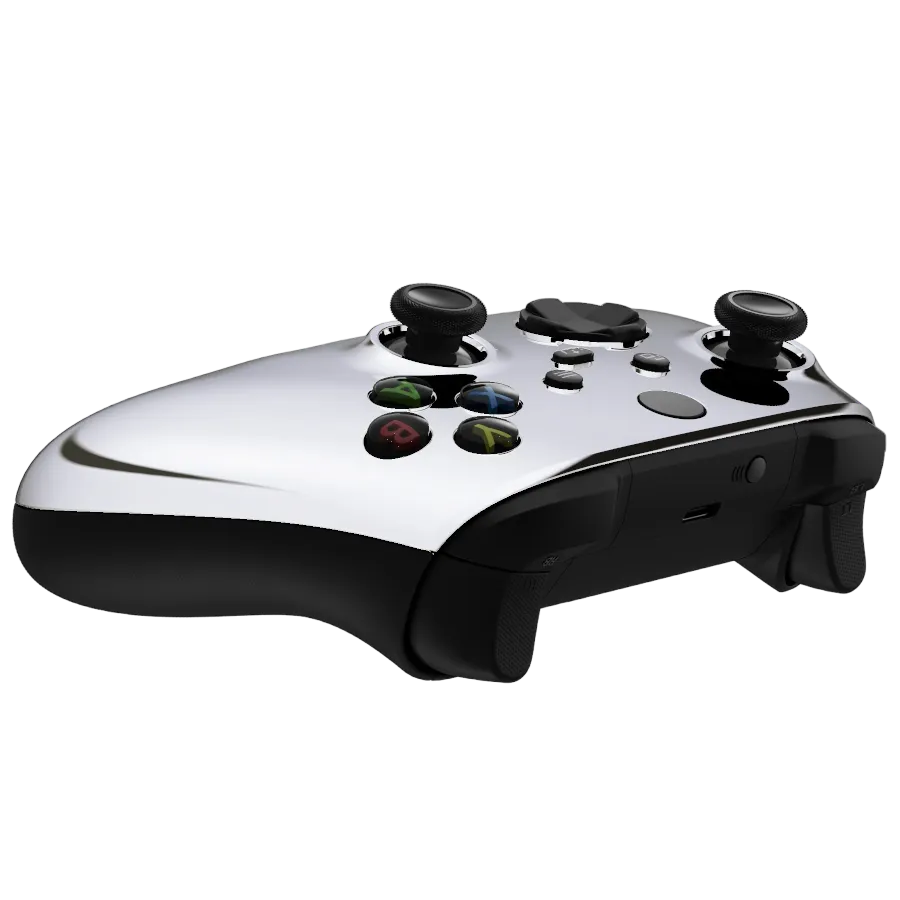 Clever Gaming Xbox Chrome Silver controller chrome finish