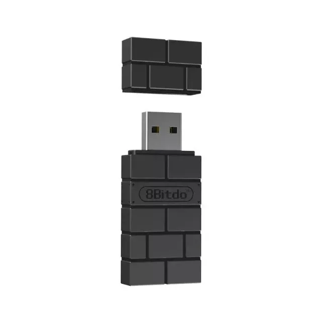 8BitDo USB Adapter 2 bluetooth adapter zwart Switch PC