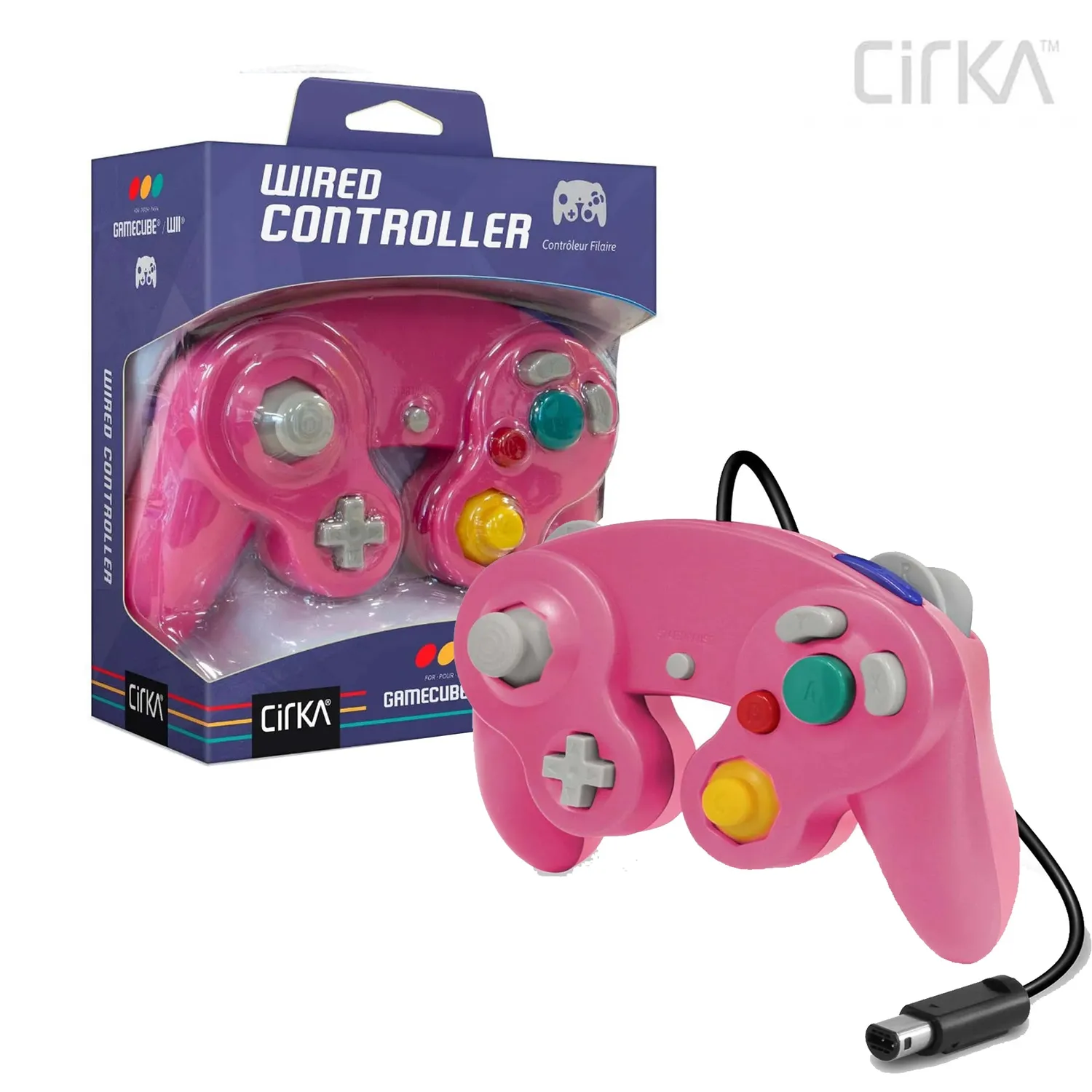 Hyperkin CirKa controller bedraad Bubblegum Pink GameCube
