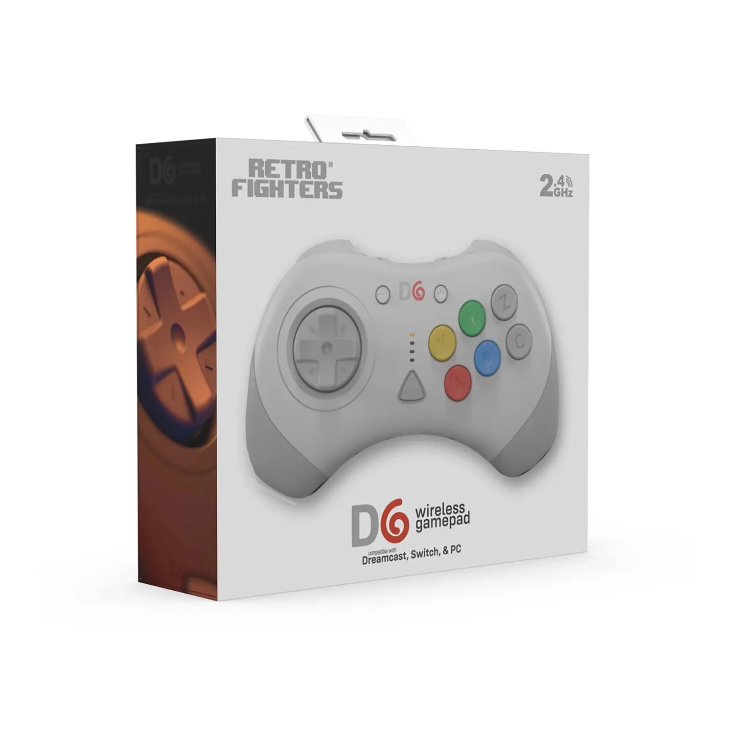 Hyperkin D6 draadloze controller wit Dreamcast 6-knops vecht