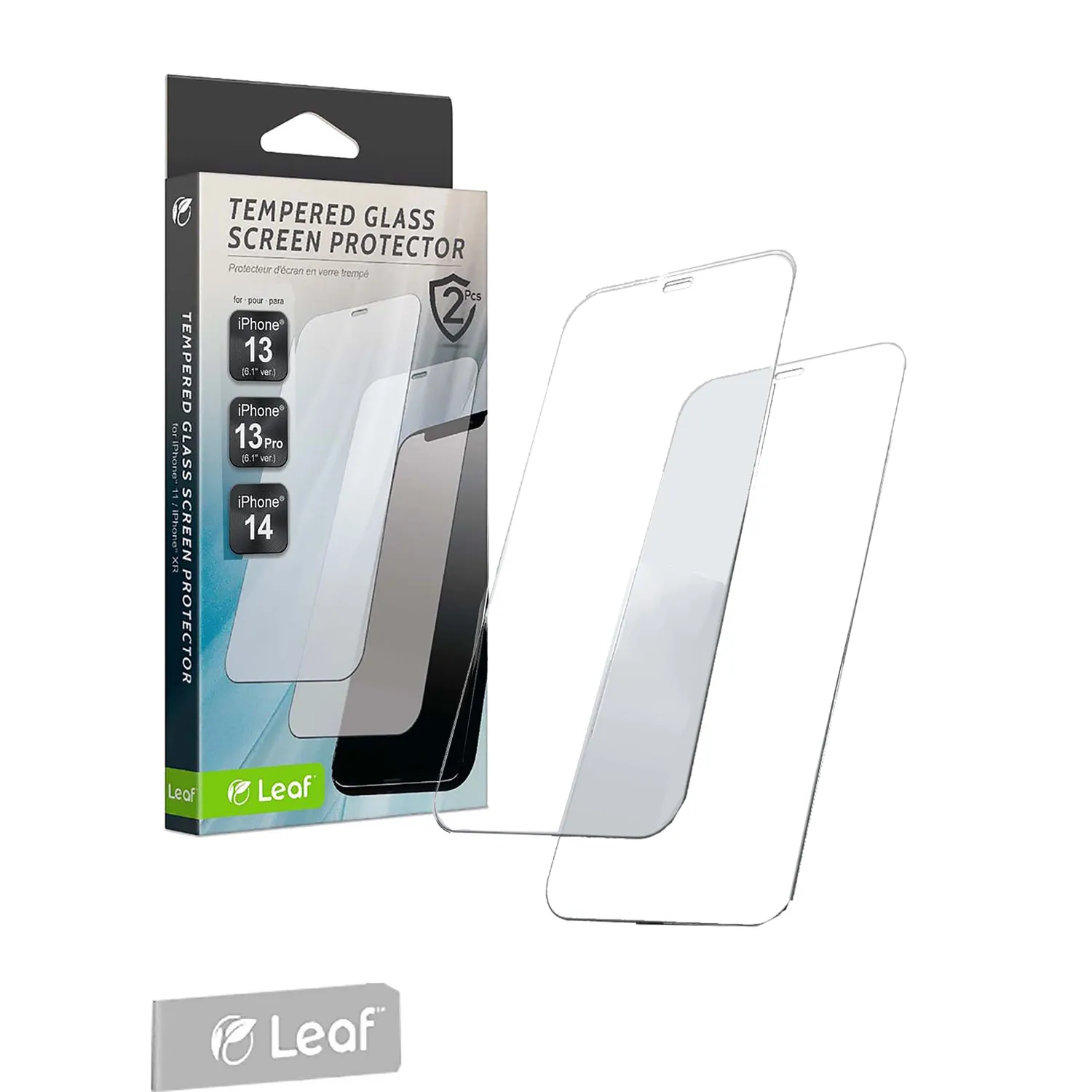 Hyperkin iPhone 13 / 14 glazen screenprotector 2-pack helder