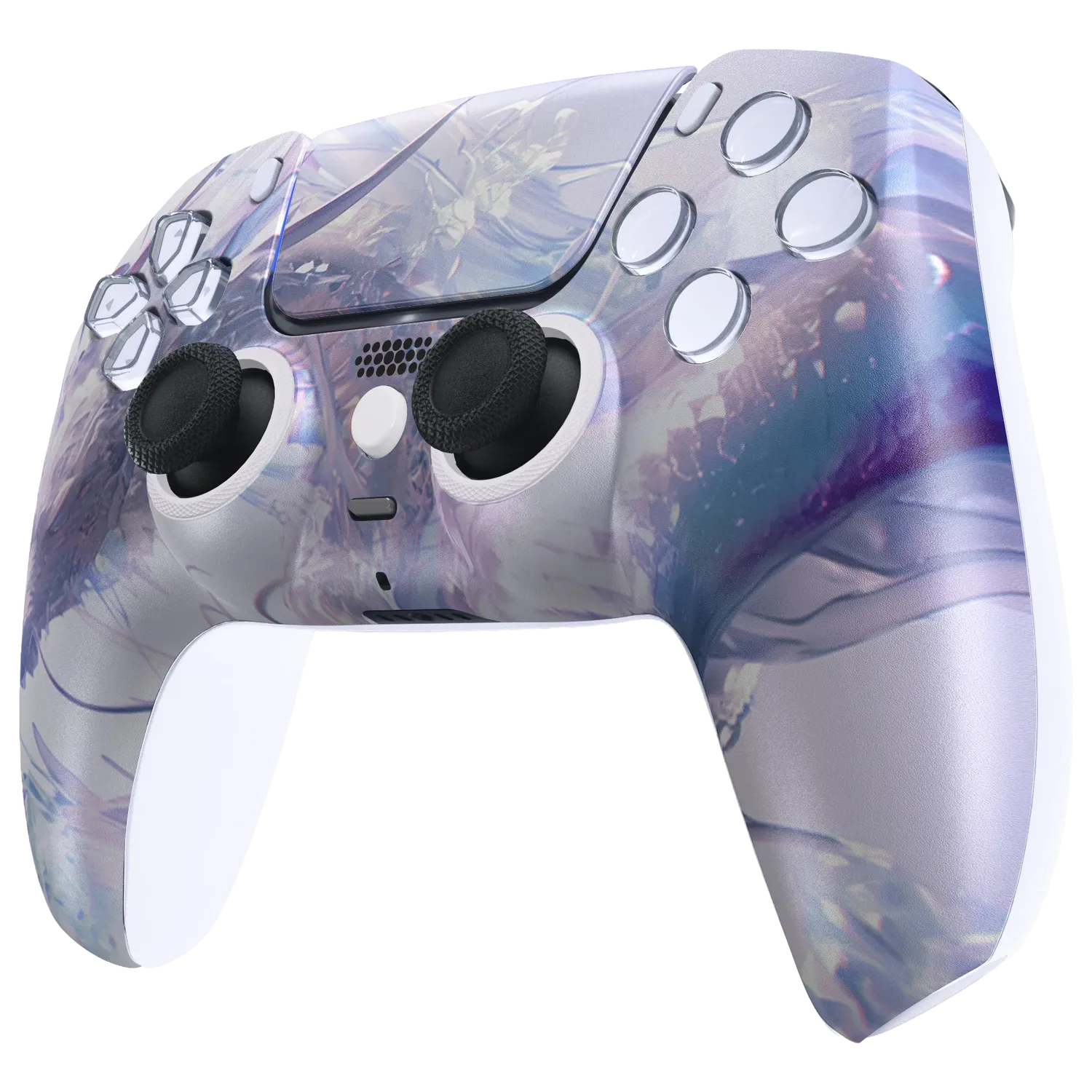 Clever Gaming Arctic Dragon PS5 controller ijsdraak design