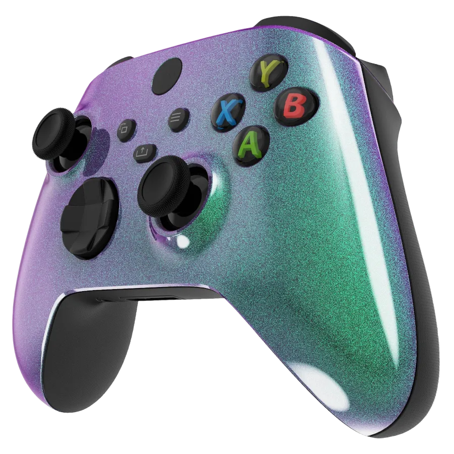Clever Gaming Chameleon Green Xbox controller color-shift