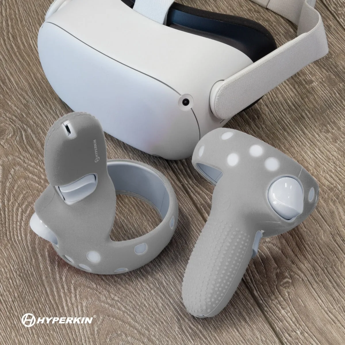 Hyperkin GelShell Oculus Quest 2 controller hoezen grijs silicone