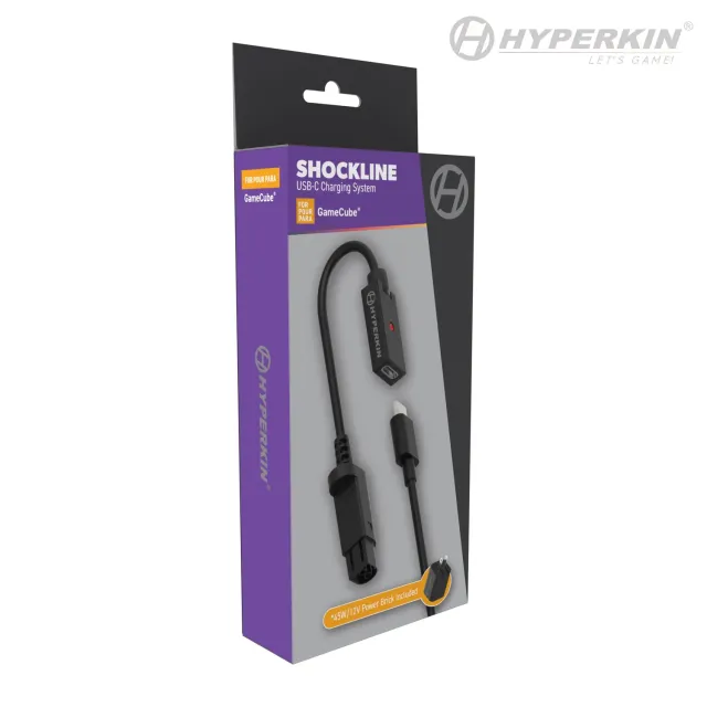 Hyperkin ShockLine 45W/12V GameCube voeding USB-C set