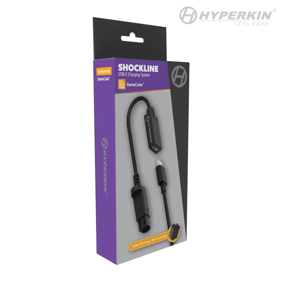 Hyperkin ShockLine 45W/12V GameCube voeding USB-C set