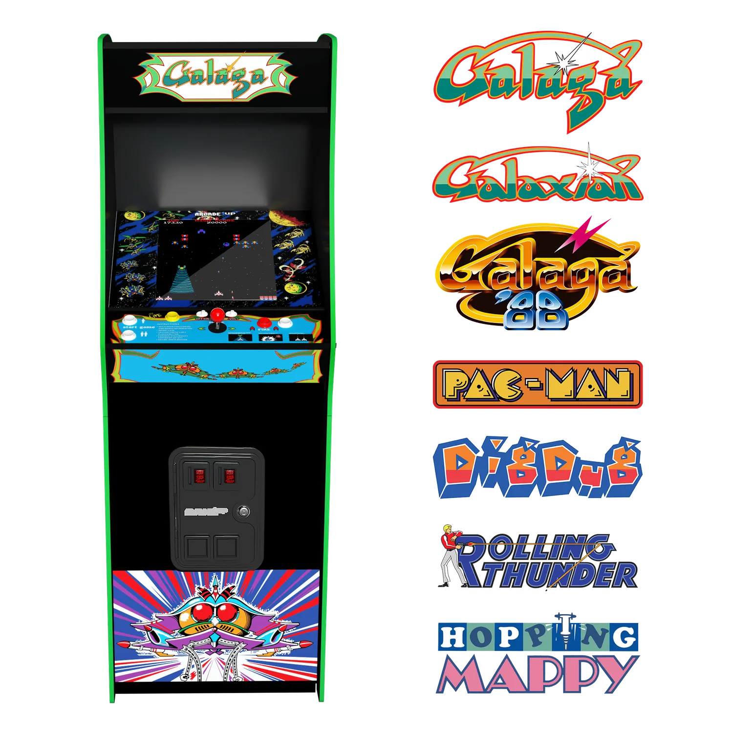 Arcade1Up Galaga Deluxe arcadekast 17 inch 7 games