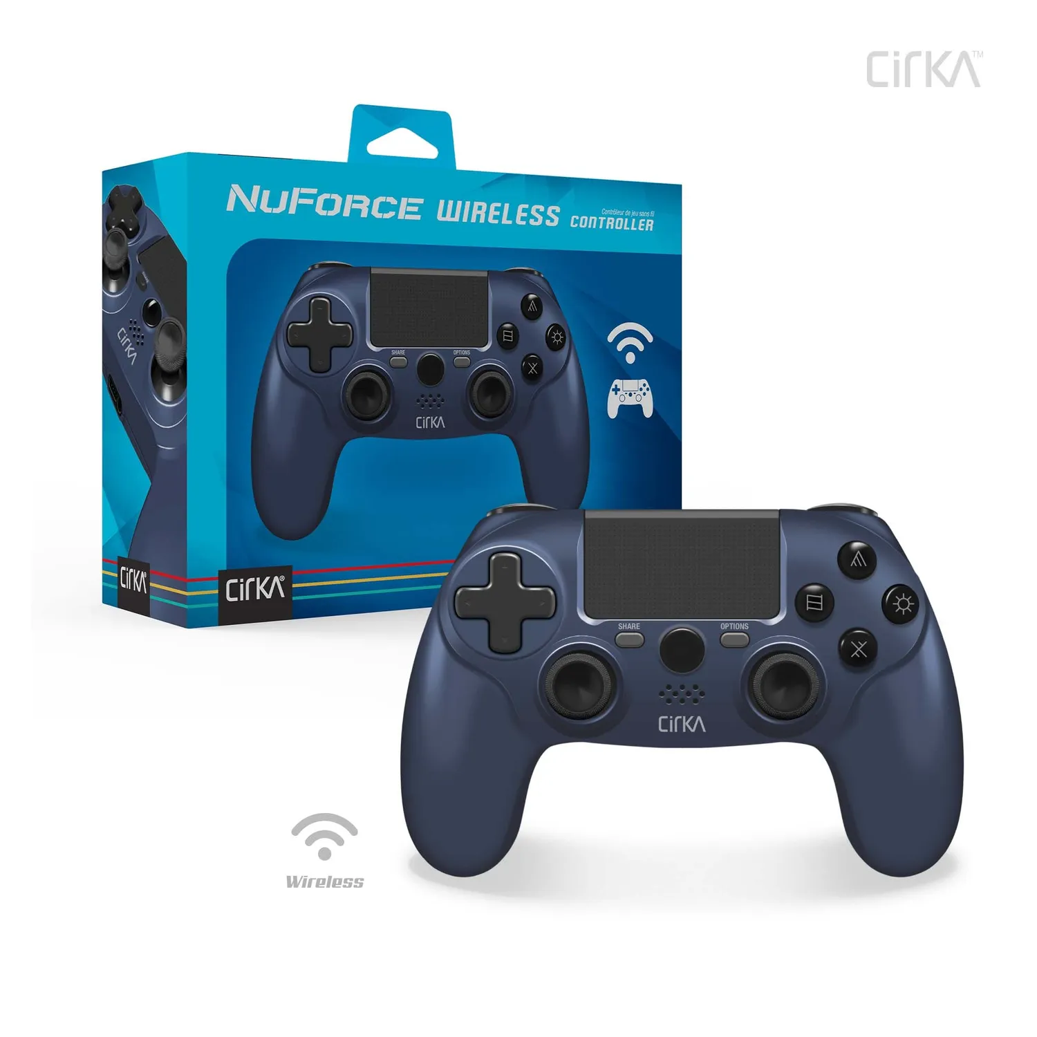 Hyperkin NuForce draadloze controller twilight blue PS4