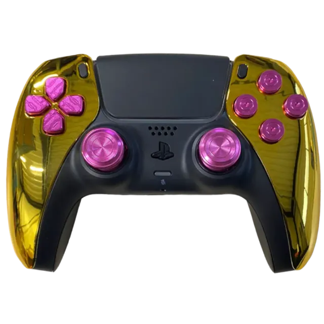 Clever Gaming Pink'n Chrome PS5 Controller Roze Chroom