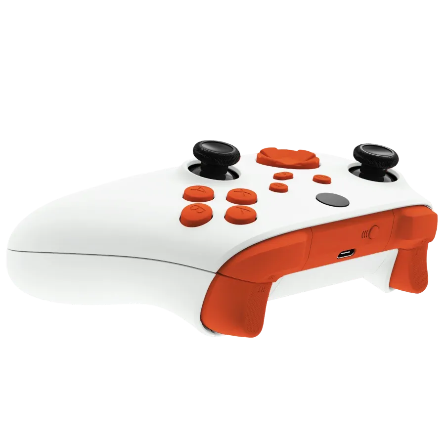 Clever Gaming Xbox White Orange Controller Wit