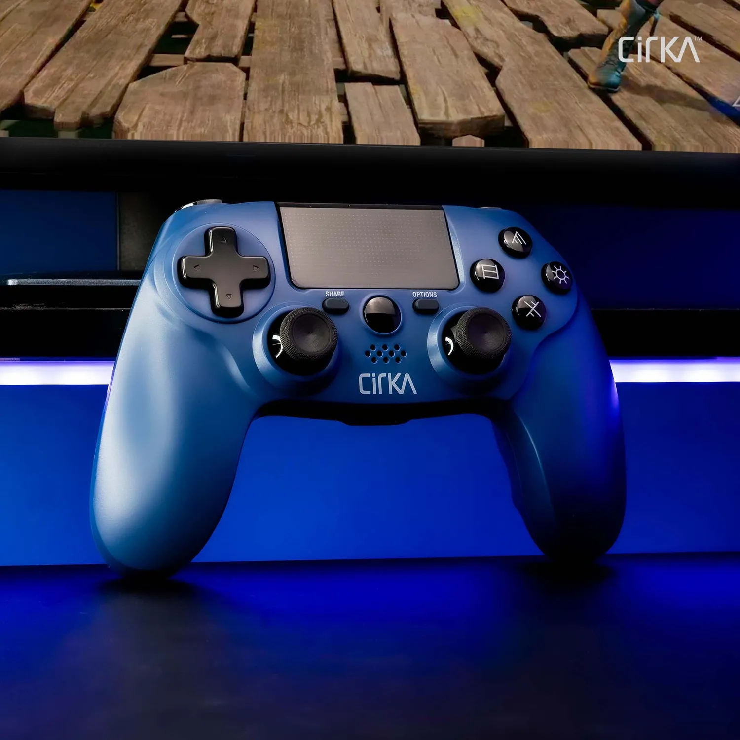 Hyperkin NuForce draadloze controller twilight blue PS4