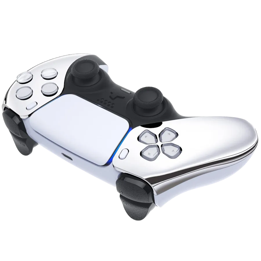 Clever Gaming PS5 Controller Chrome Silver draadloos