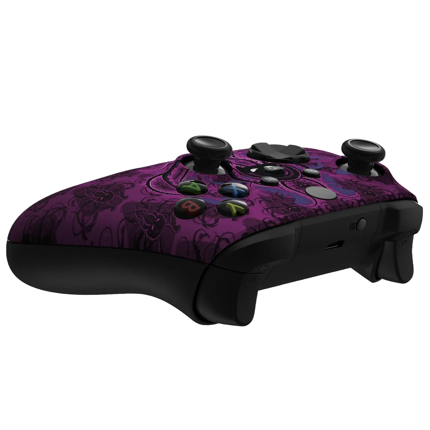 Clever Gaming Inked Terror Xbox Controller Paars Zwart