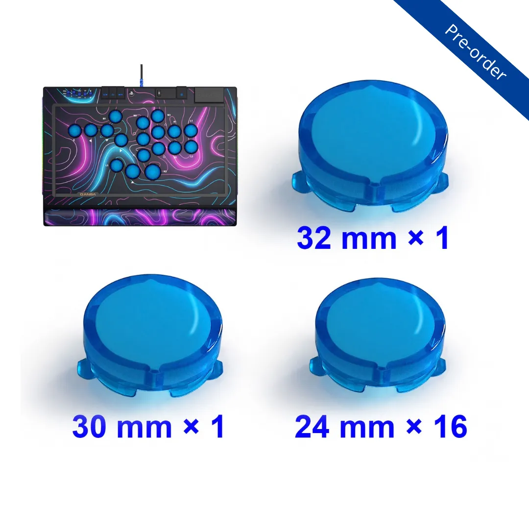 Qanba Sapphire S1 button caps 18 stuks