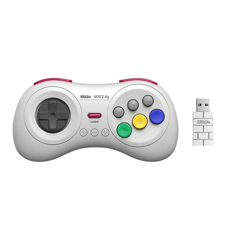 8BitDo M30 2.4G controller zwart Sega Mini
