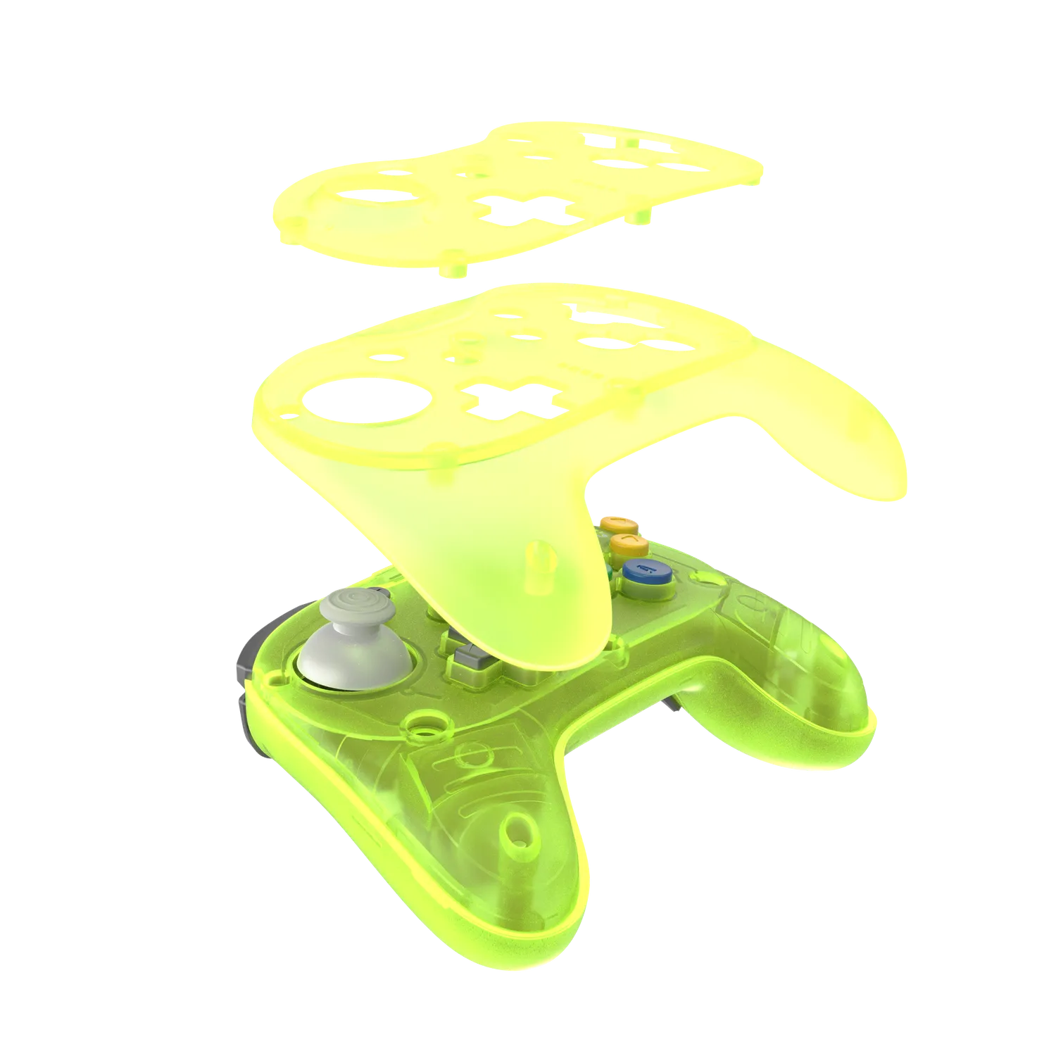 Hyperkin Brawler64 N64 Pro draadloze controller groen hall