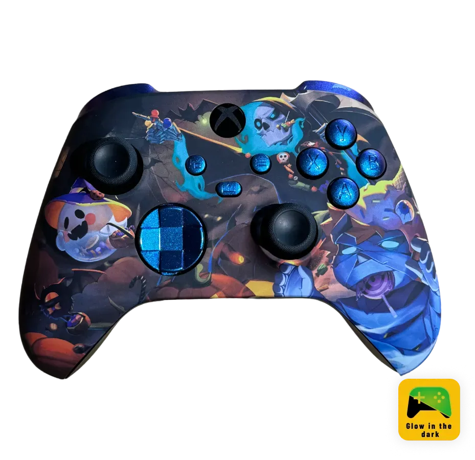 Clever Gaming Halloween Xbox controller glow-in-the-dark