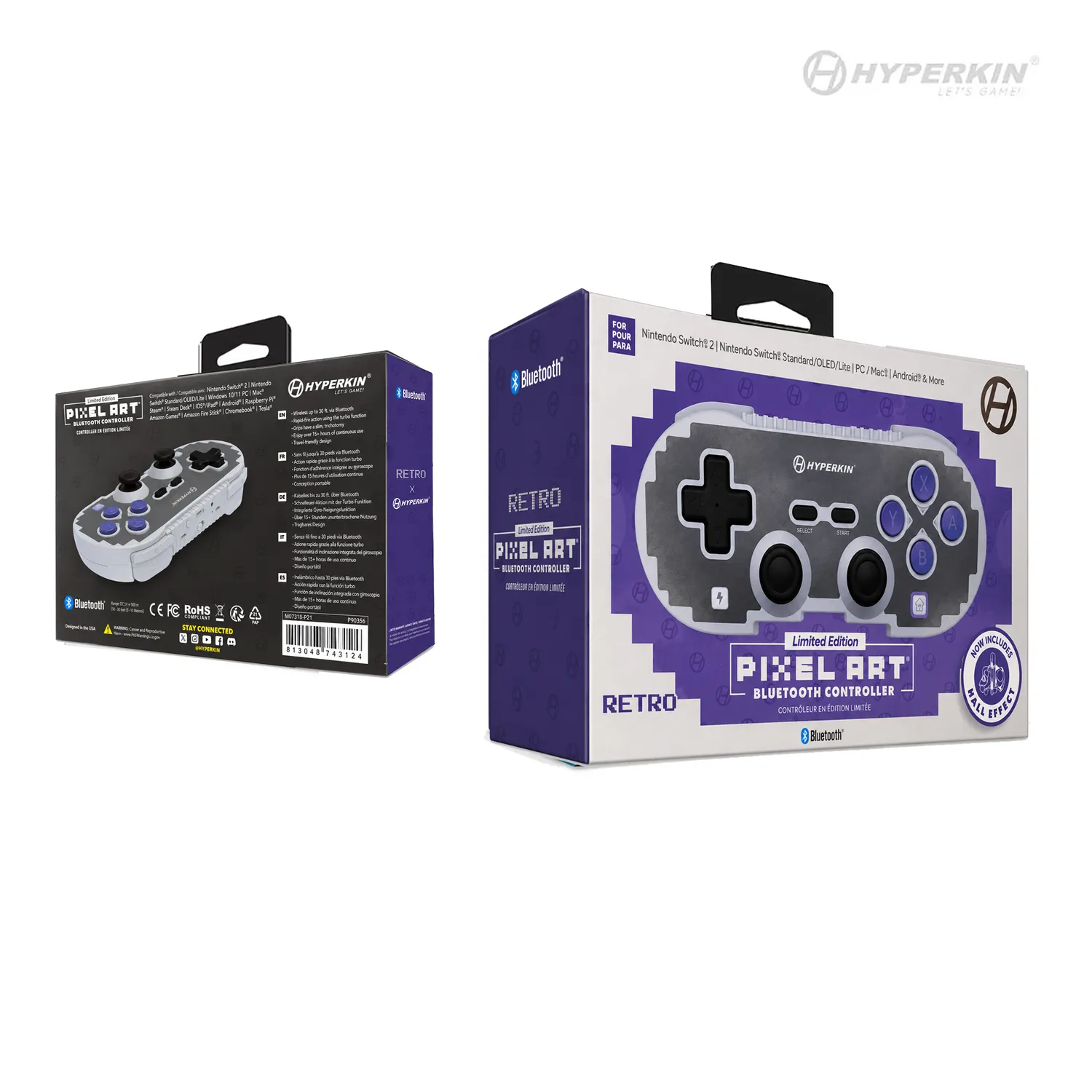 Hyperkin Pixel Art Limited Edition draadloze controller retro