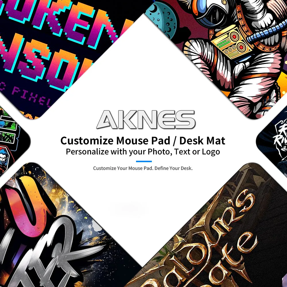 AKNES muismat deskmat bedrukbaar rubber antislip
