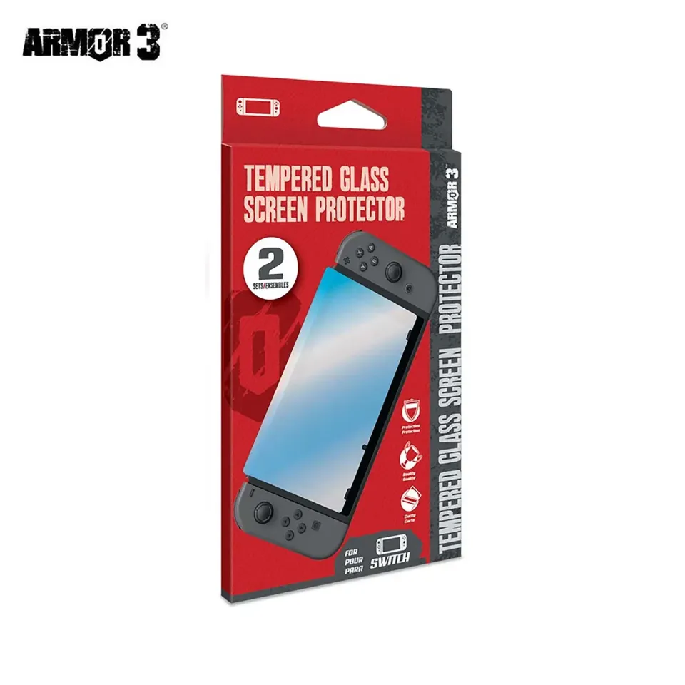 Hyperkin Tempered Glass Screen Protector Switch 2-pack