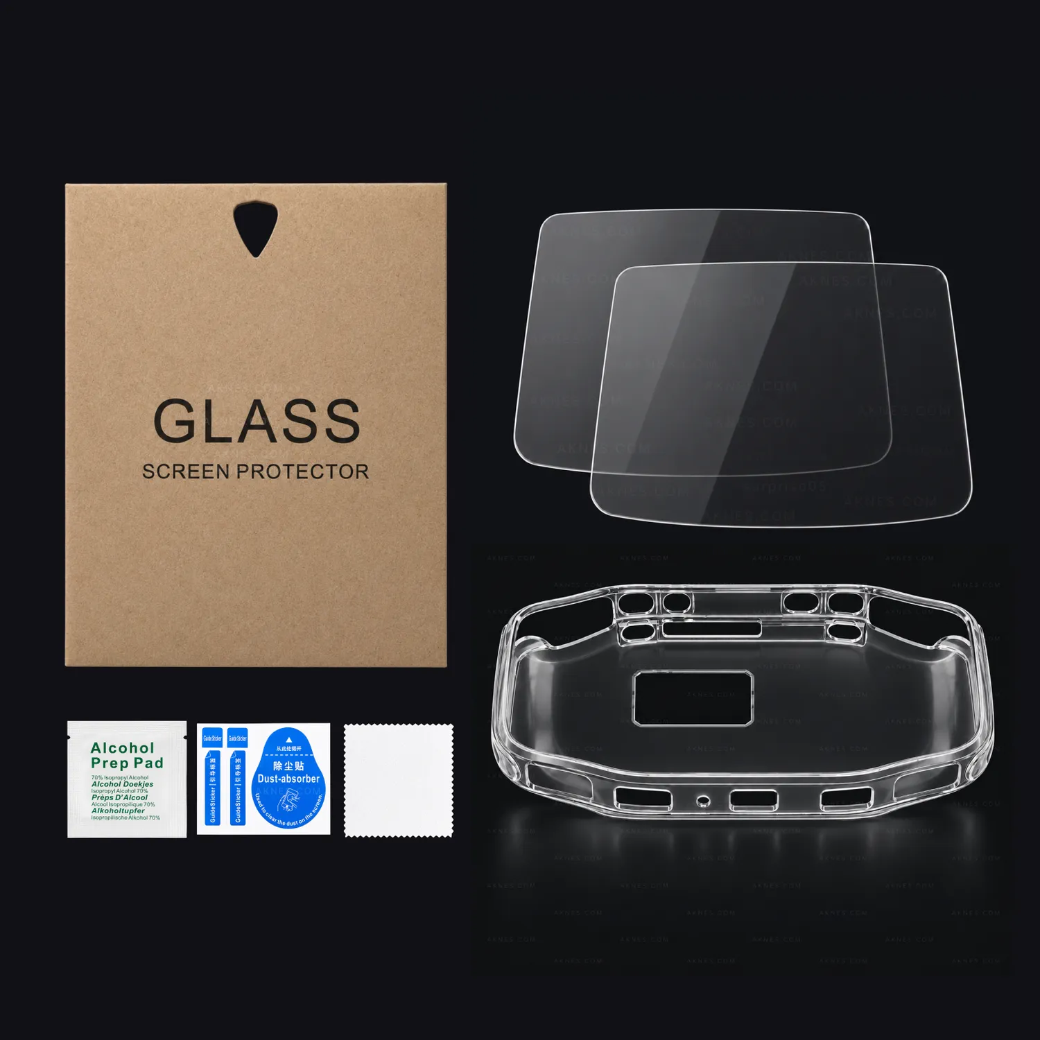KONKR Pocket Advance beschermset compleet glas hoes tas