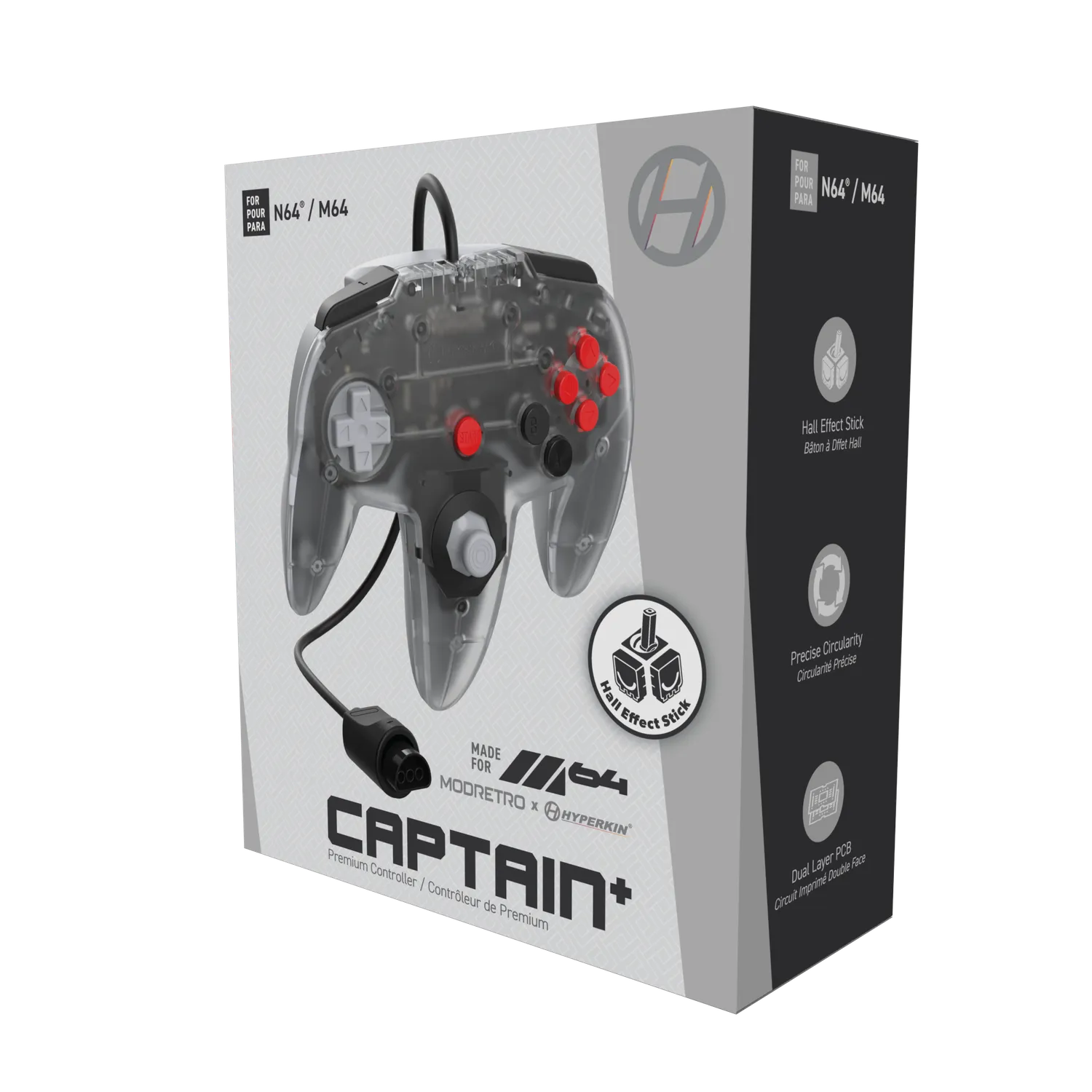 Hyperkin Captain+ M64 controller frost voor N64