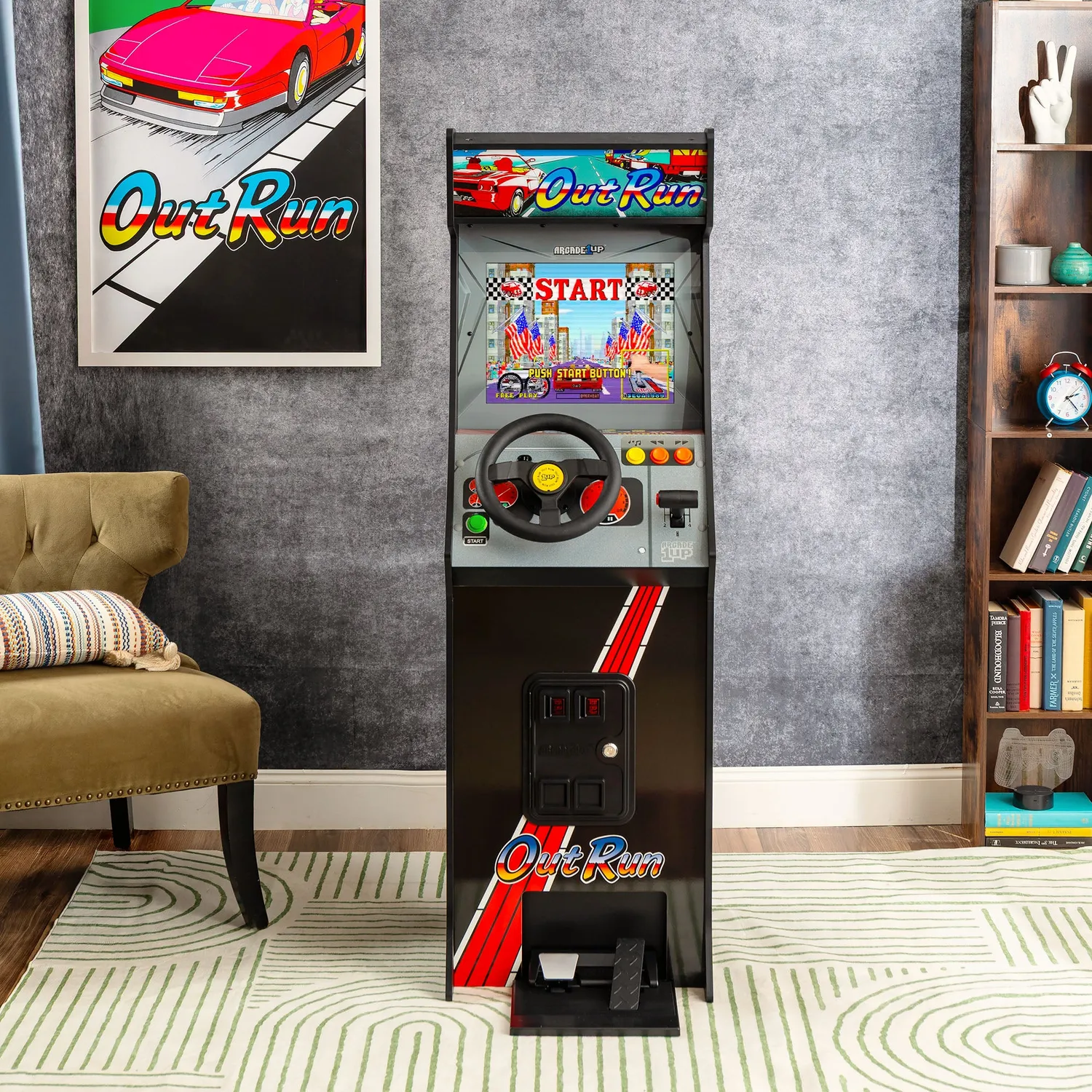 Arcade1Up Deluxe OutRun Arcadekast Met Stuur Full-Size