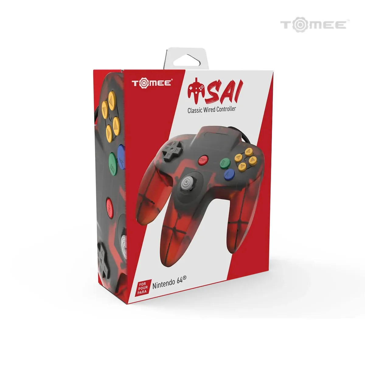 Hyperkin N64 bedrade controller Fire rood